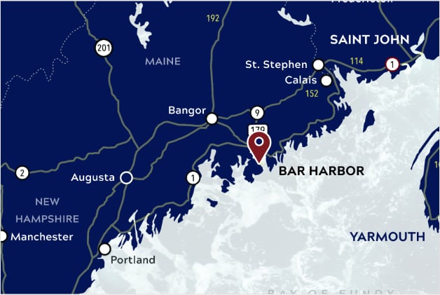 Bar Harbor Map