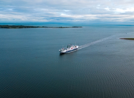 ferry on the water to Prince Edward Island