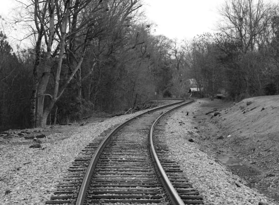 Black and White Railroad