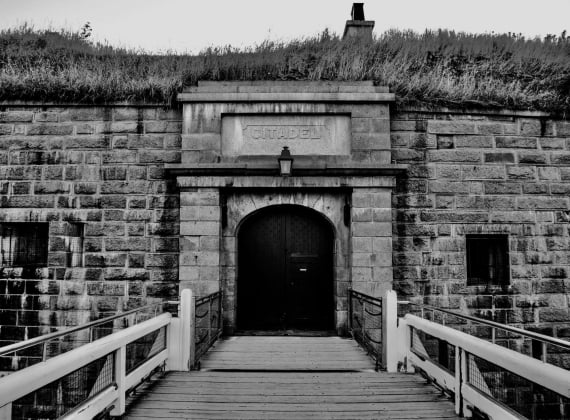 Front entrance of Citadel - stock photo