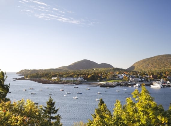 Bar Harbor Aerial View