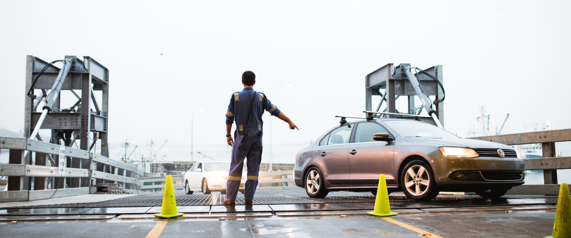 CAT Staff Loading Cars