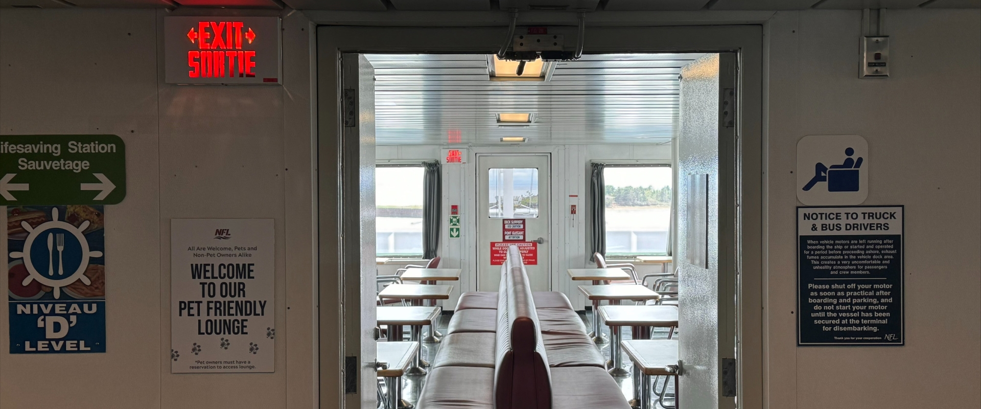 Pet Friendly Lounge Aboard MV Confederation